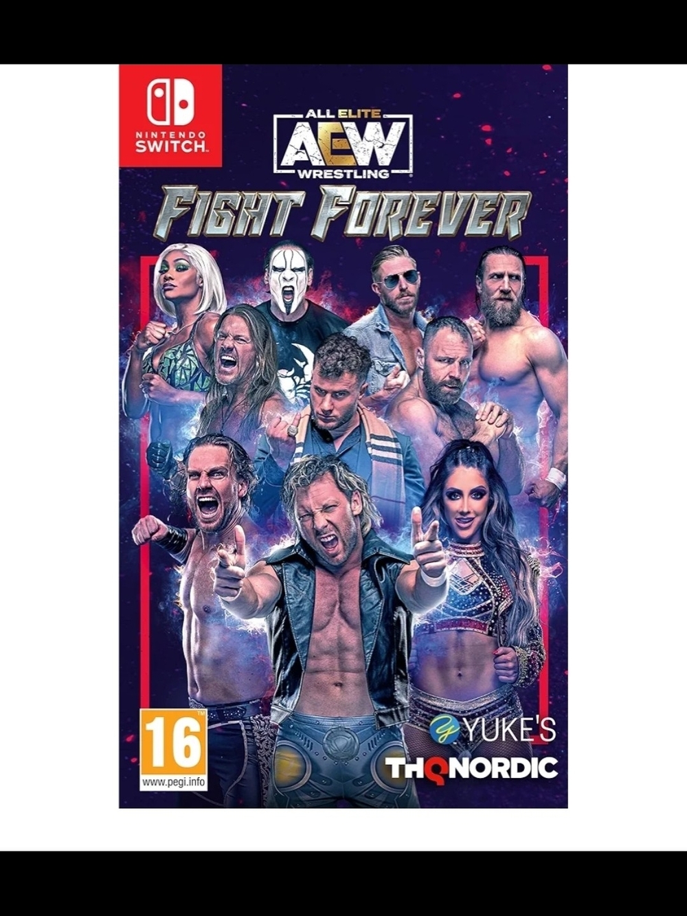 All Elite Wrestling: Fight Forever - Nintendo Switch (Blue, Purple, Red)